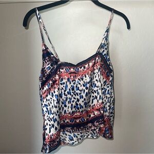 NASTY GAL Chain Print Cowl Tank
